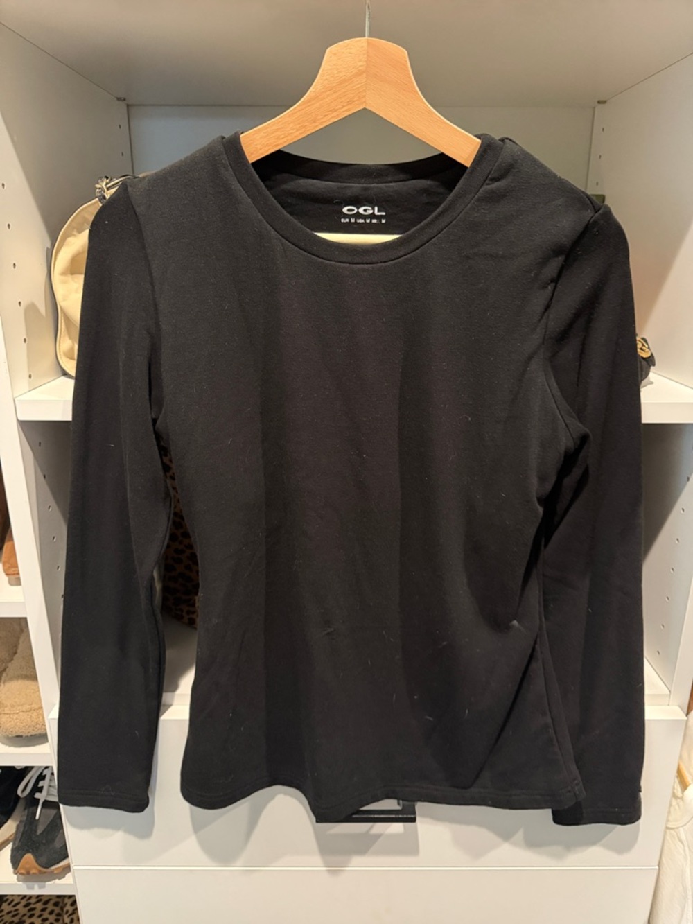 OGL Black Long Sleeve Crewneck Tee - Classic Everyday Top